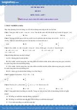 Đề thi học kì 2 Toán 7 - Đề số 5 - Chân trời sáng tạo